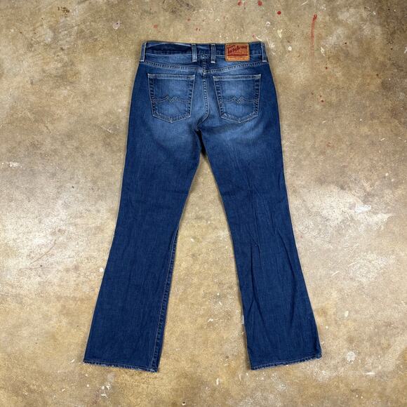 Y2K Lucky Brand Sweet N Low Women’s Jeans Size 2/26 Blue Bootcut Mid Rise‎ Denim - Picture 4 of 14